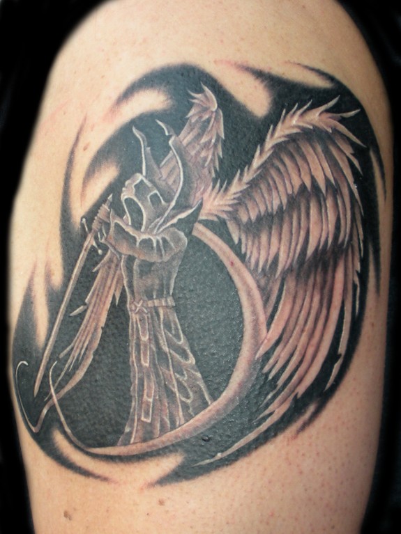 DARK ANGEL TATTOO by Mark Duhan: TattooNOW